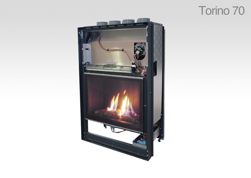 TORINO 70 průhledová černý skleněný rámeček