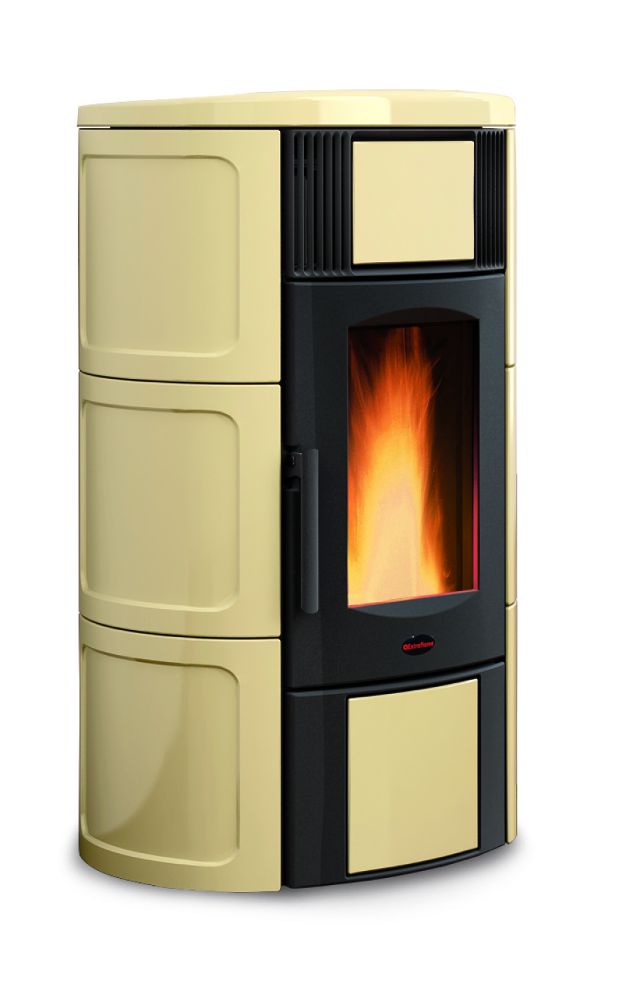 Peletová kamna s výměníkem ISIDE Idro 2,0 Extraflame 4 -15,5 kW H2O