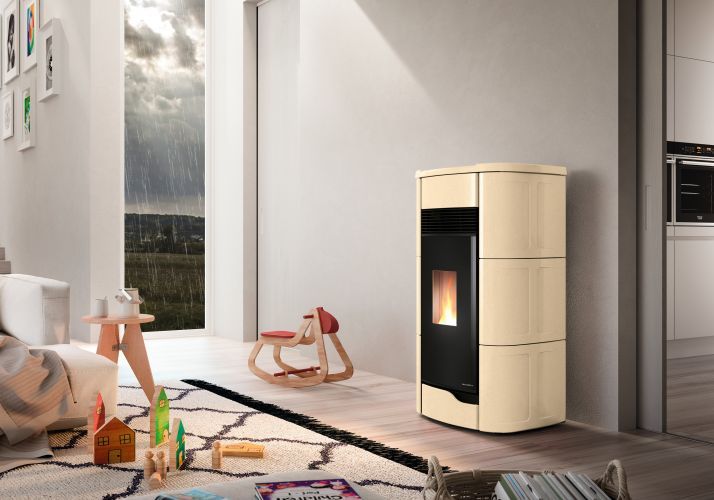 Kamna na pelety ANNA PRO3 12 kW Palazzetti keramický obklad