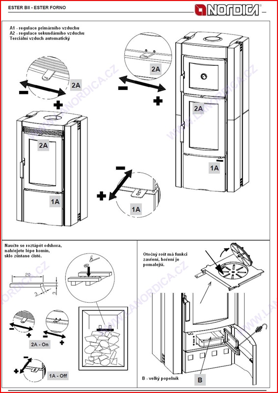ESTER -  krbová kamna 7,5 kW s mastkovým obložením