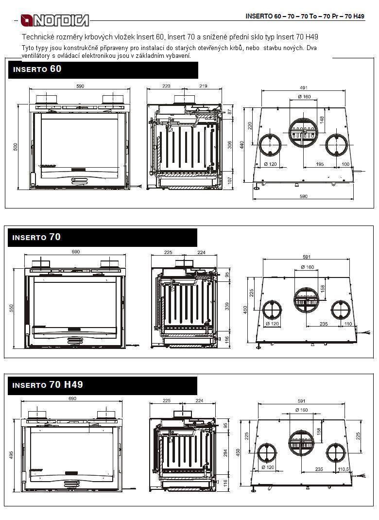 NordicaNordicaKrbová vložka   Nordica Insert 60 s ventilátory 