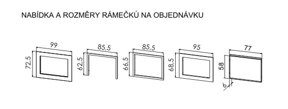 Krbový rámeček pro krbovou vložku Kronos 80