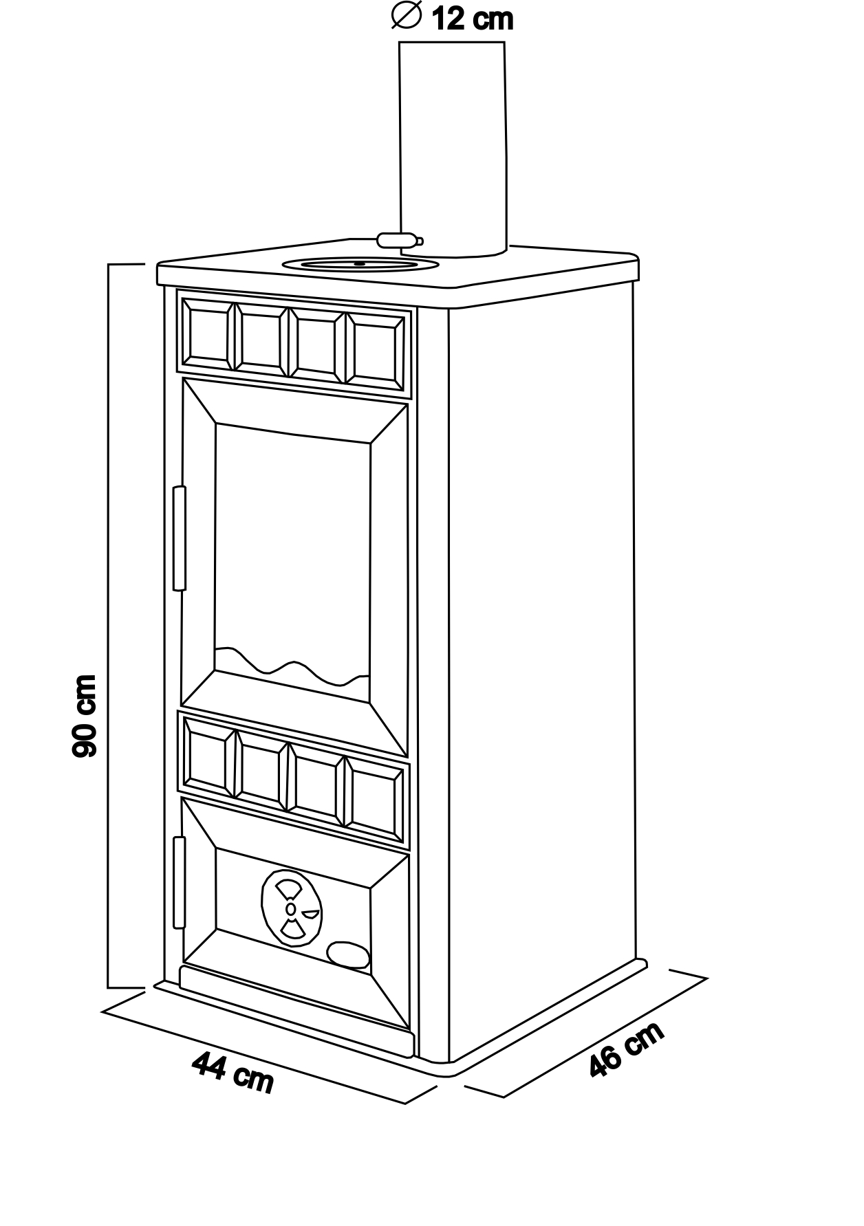 Krbová kamna KING Royal 8,2 kW