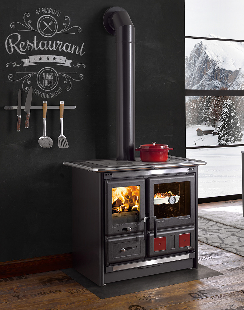 Sporák ROSA L Nordica 8 kW s velkou troubou