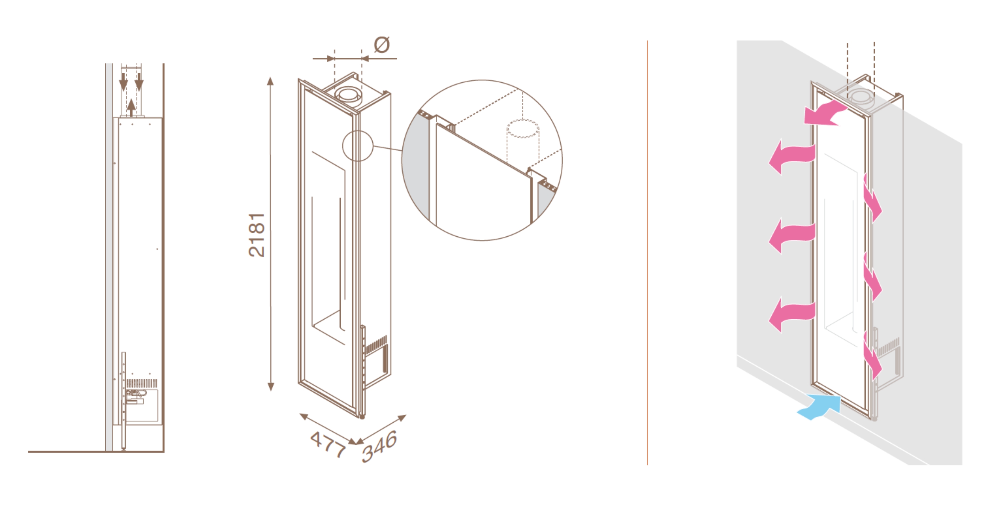 MIRROR FLAME s rámečkem