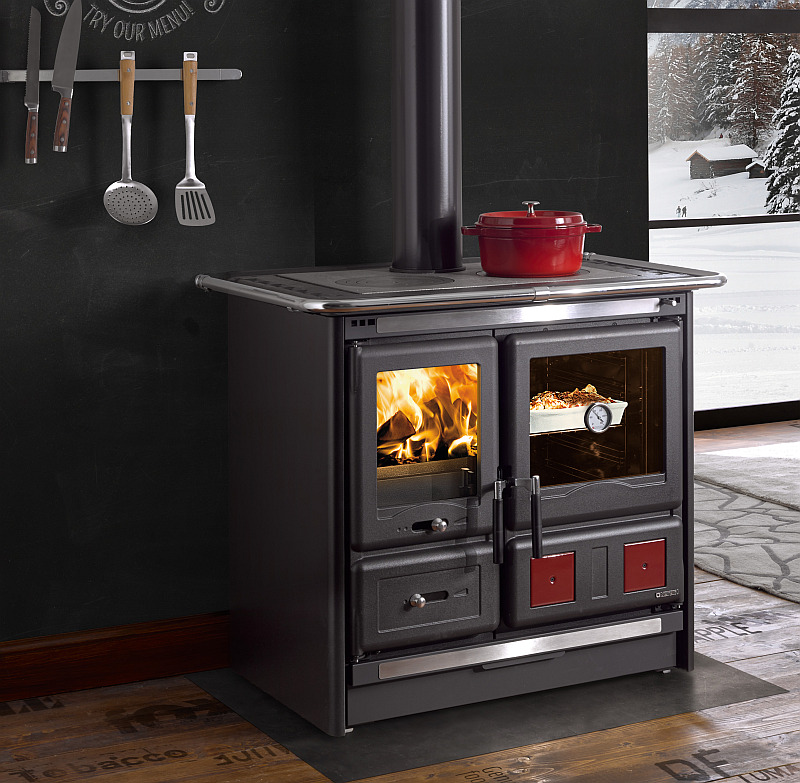 Sporák ROSA L Nordica 8 kW s velkou troubou