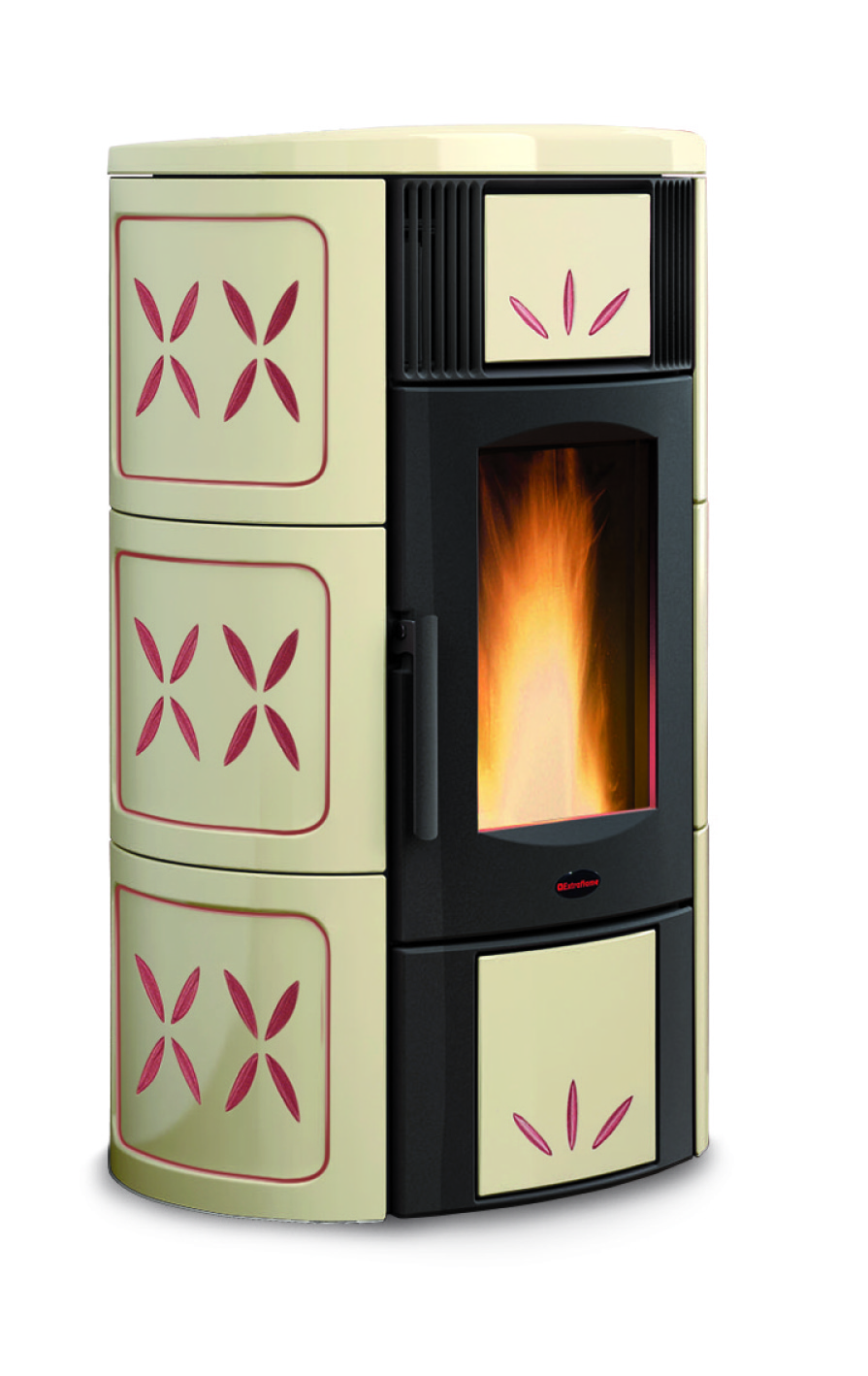 Peletová kamna s výměníkem ISIDE  Idro 2,0 Extraflame 4 -15,5 kW H2O Vogue